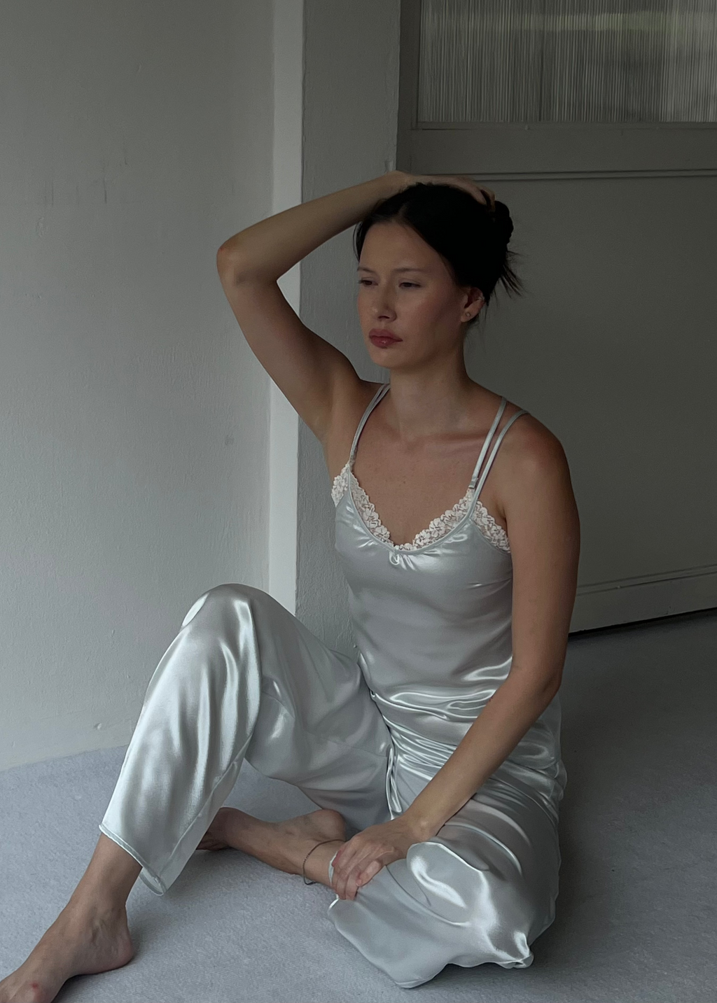 LAZY SATIN PJM SET